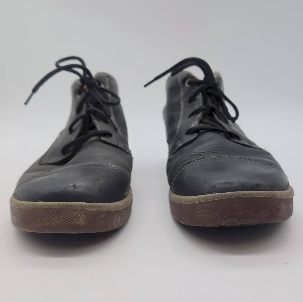 Keen Glenhaven Sz 10 Men's Black Leather Lace-Up Casual Boots Portland Or